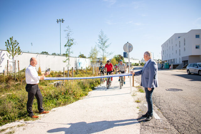 Zieleinlauf Radwettbewerb