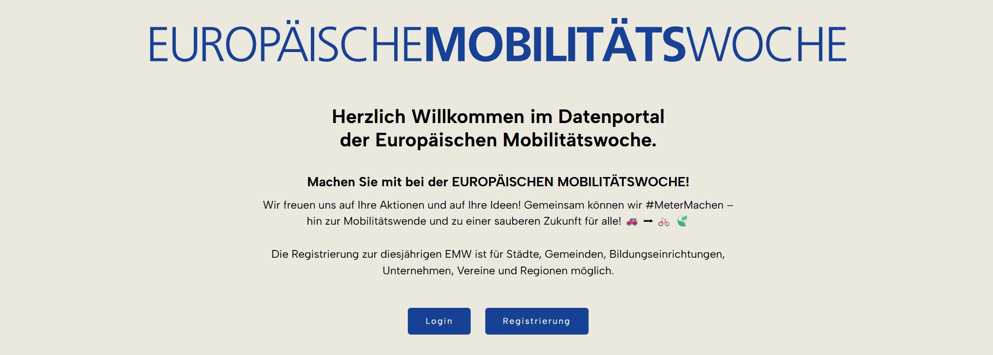 Startbildschirm mobilitaetswoche.at